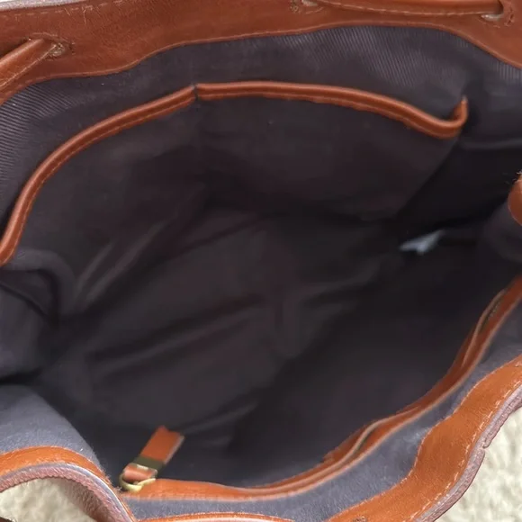 Madewell Brown Leather Bucket Bag - Picture 4 of 5